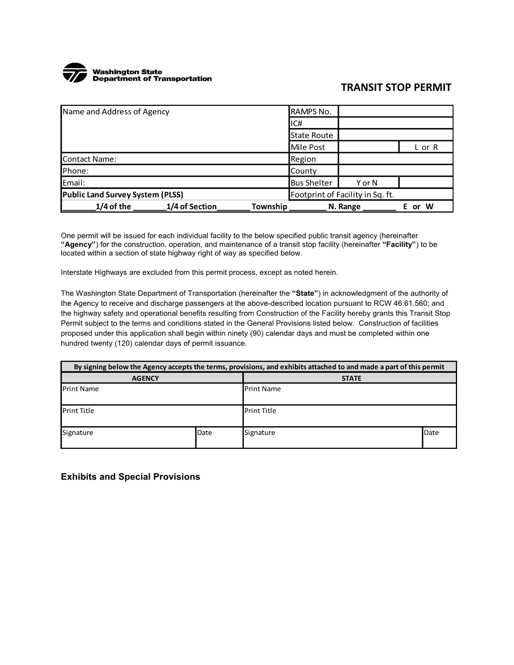 Interstate Highways Are Excluded from This Permit Process, Except As Noted Herein