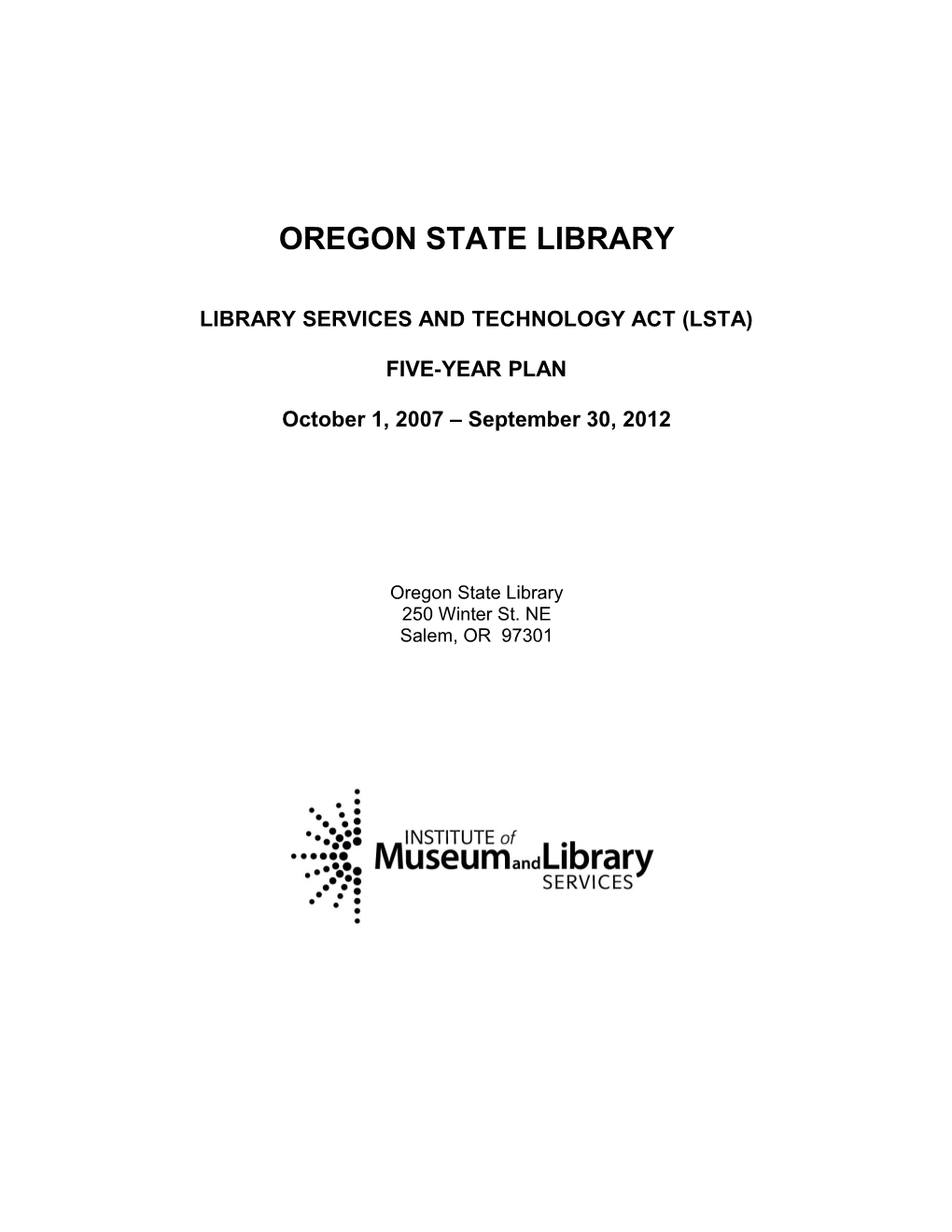 Library Services and Technology Act (Lsta)