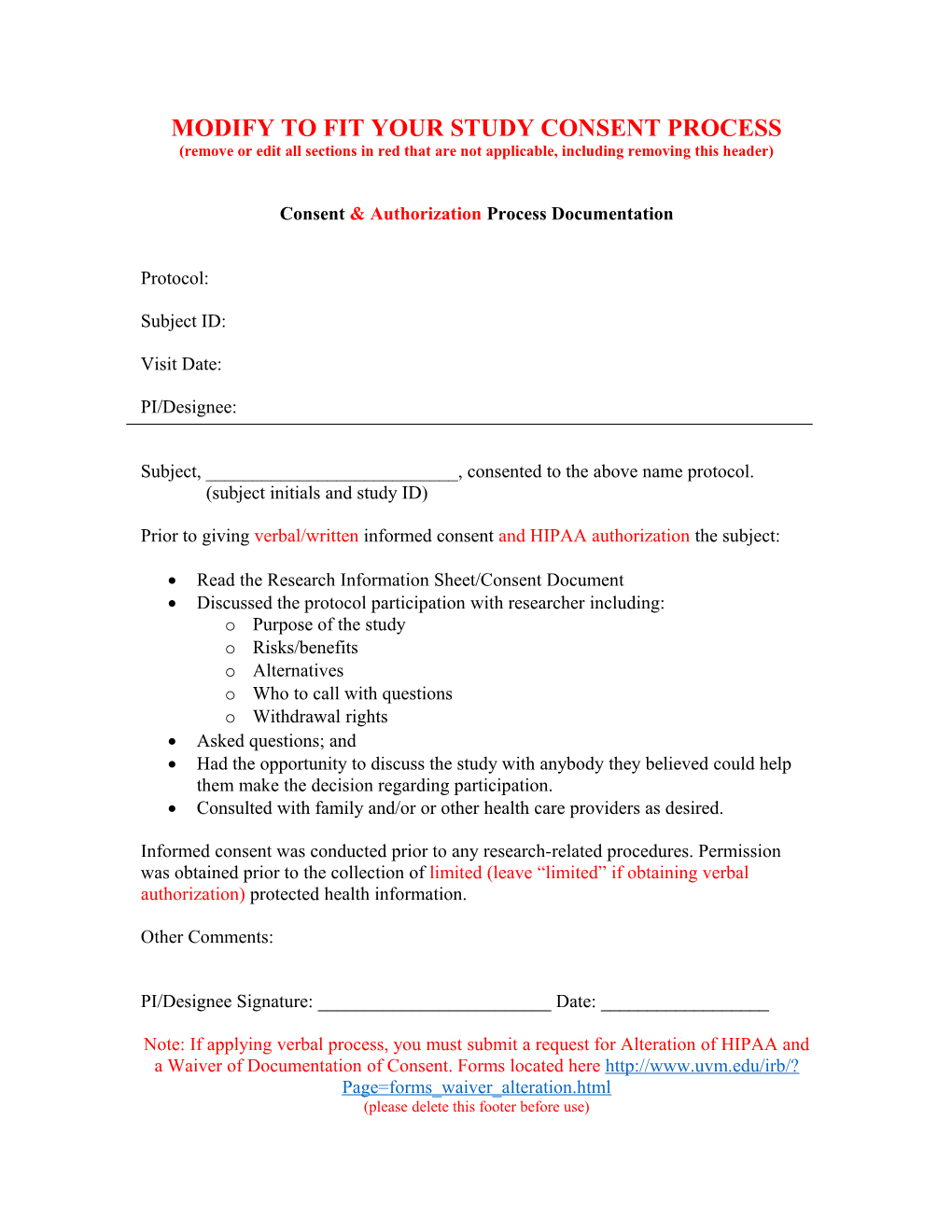 Consent Process Documentation