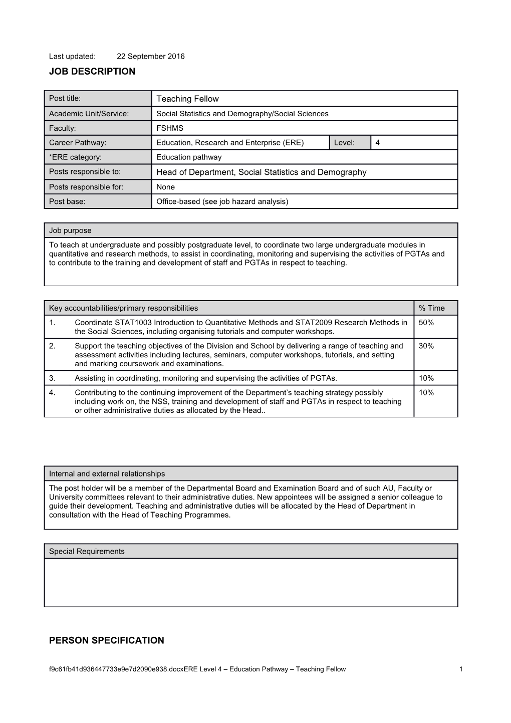 Person Specification s73