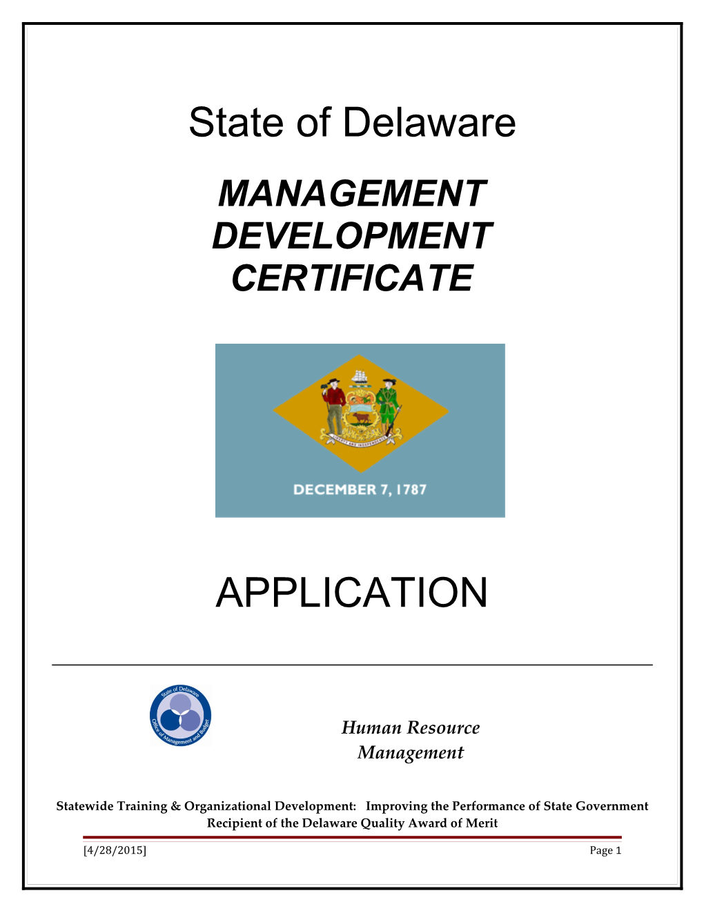 Statewide Training & Organizational Development: Improving the Performance of State Government