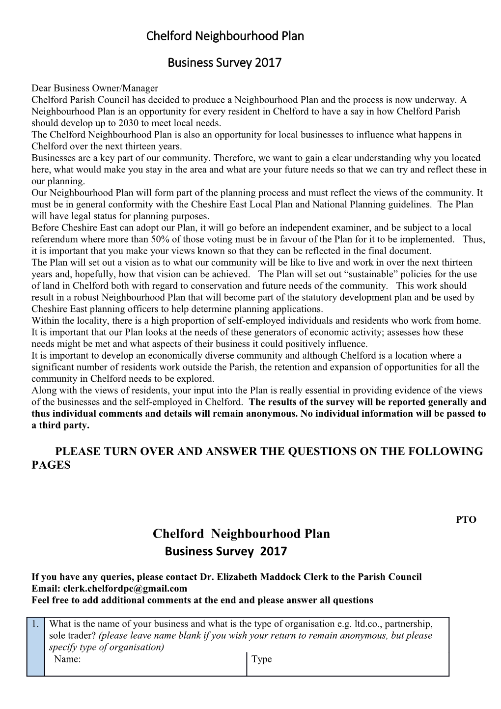 Chelford Neighbourhood Plan