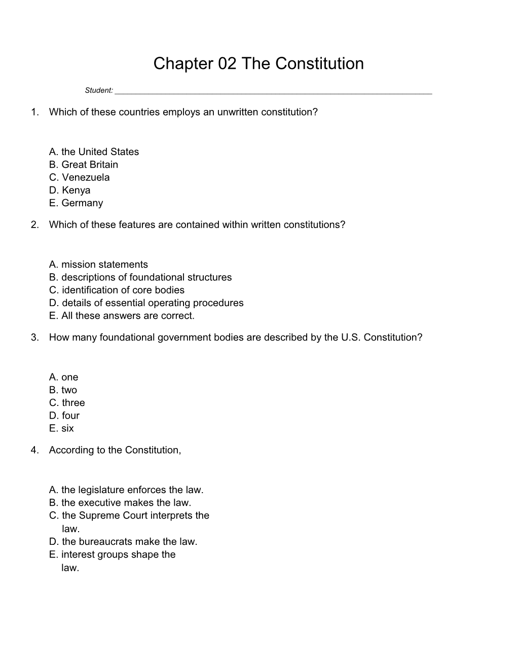 Chapter 02 the Constitution