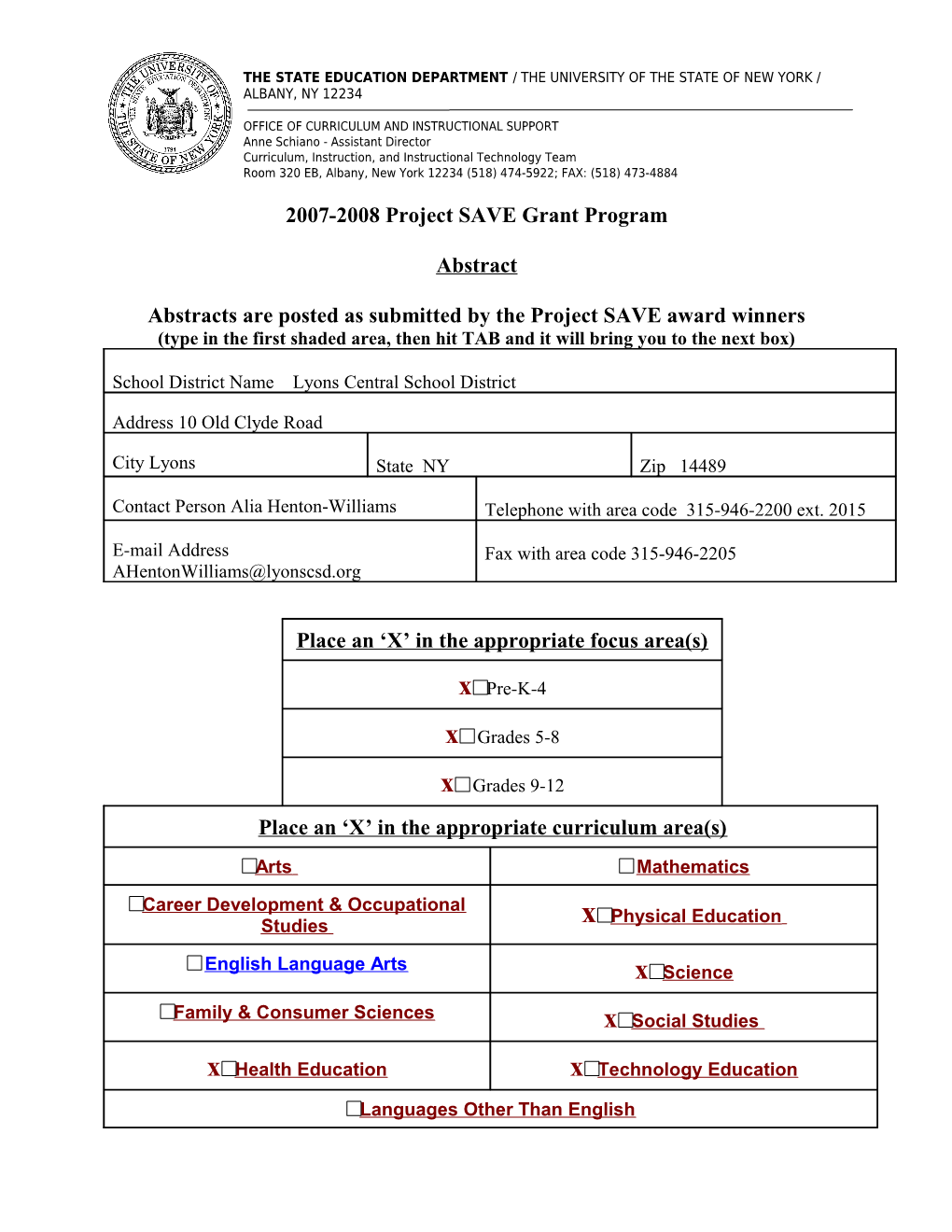 2005-2006 Learning Technology Grant Program s7