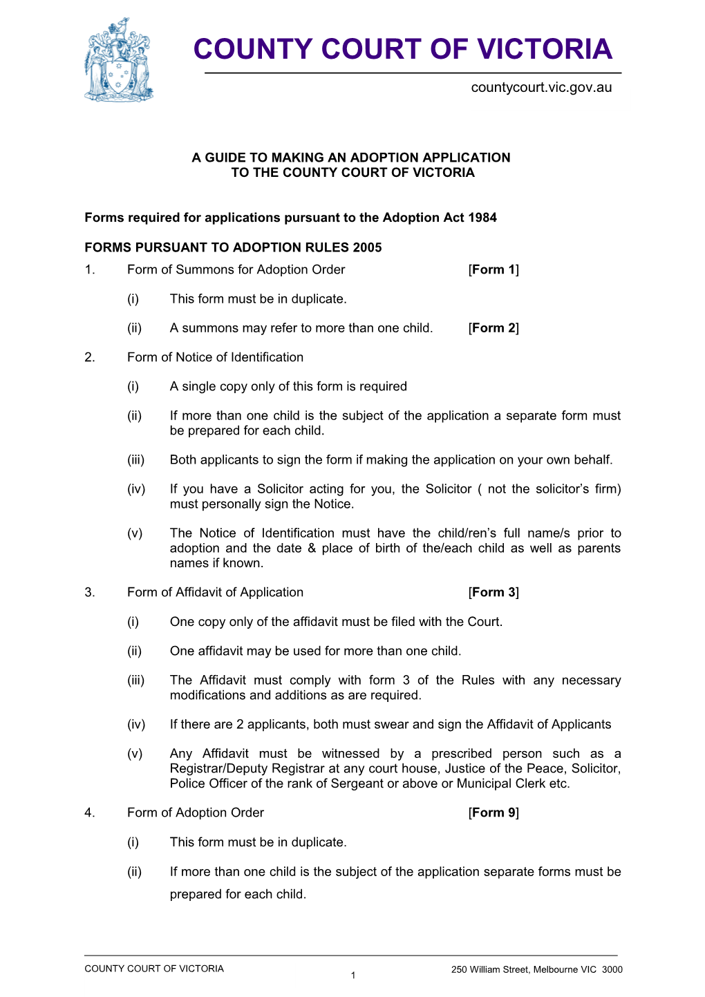 Practice Note - Sex Offences List - 18/07/2008 - Judge Sexton