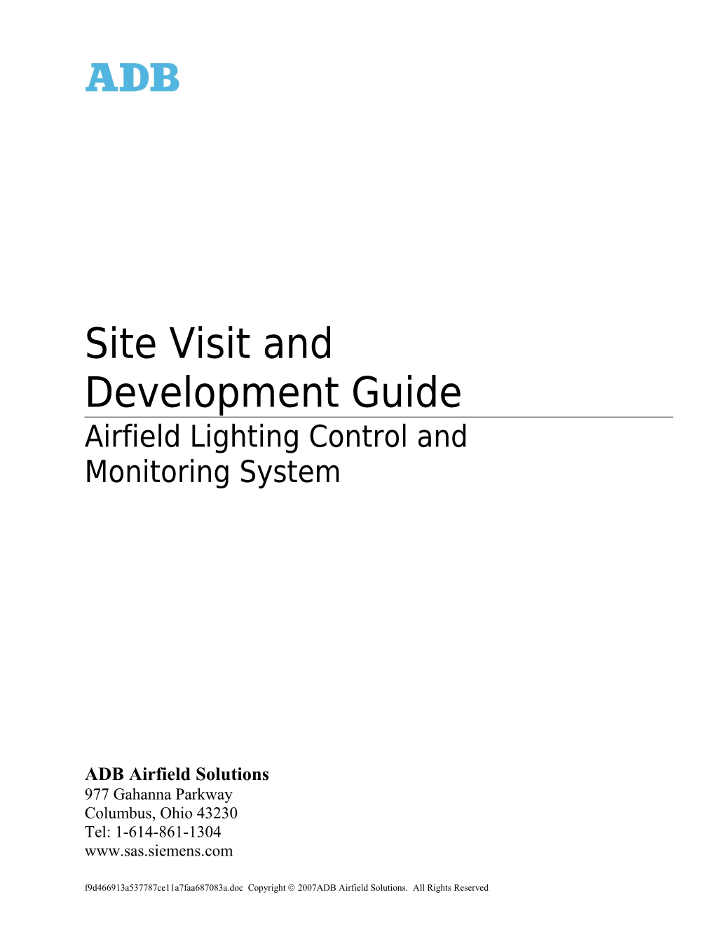 Airfield Lighting Computer System