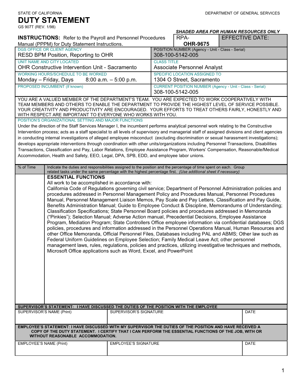 State of California Department of General Services s15