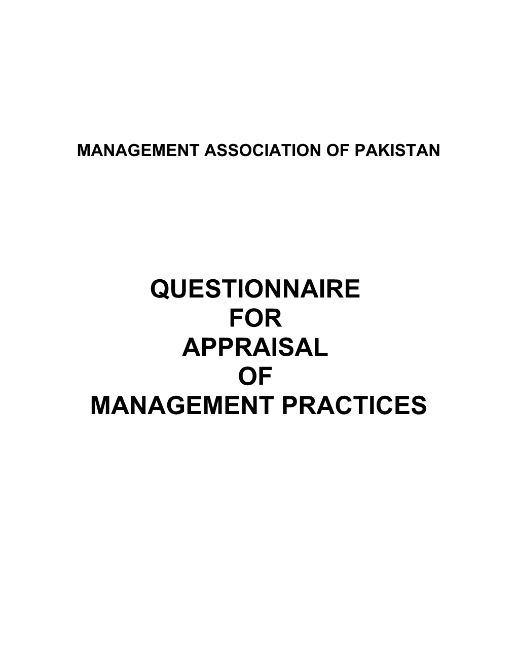 Management Association of Pakistan