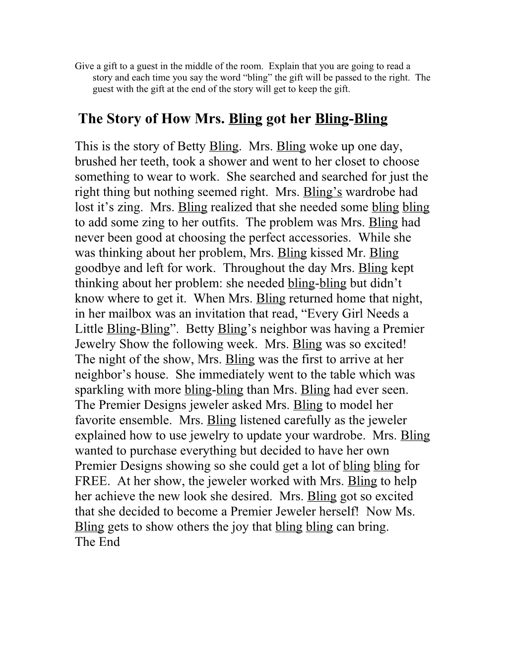 This Is the Story of Betty Bling