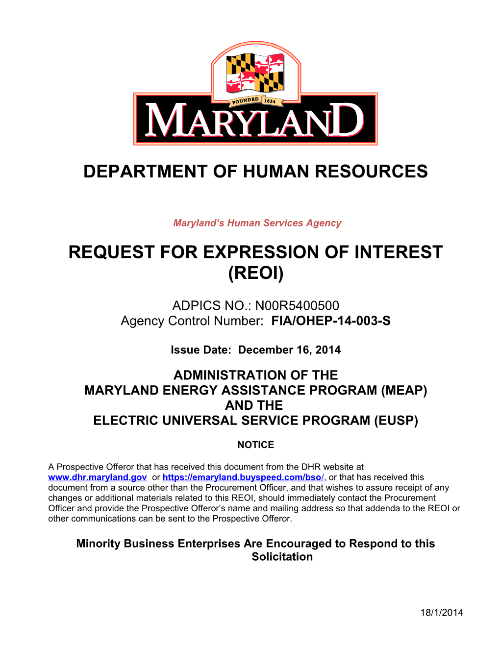DBM Rrequest for Proposal Template