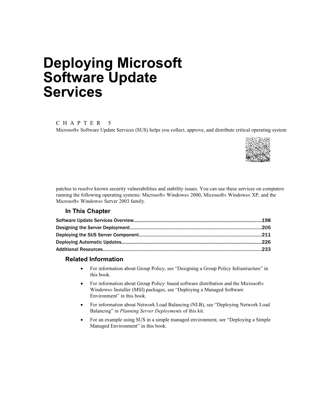 07 CHAPTER 5 Deploying Microsoft Software Update Services