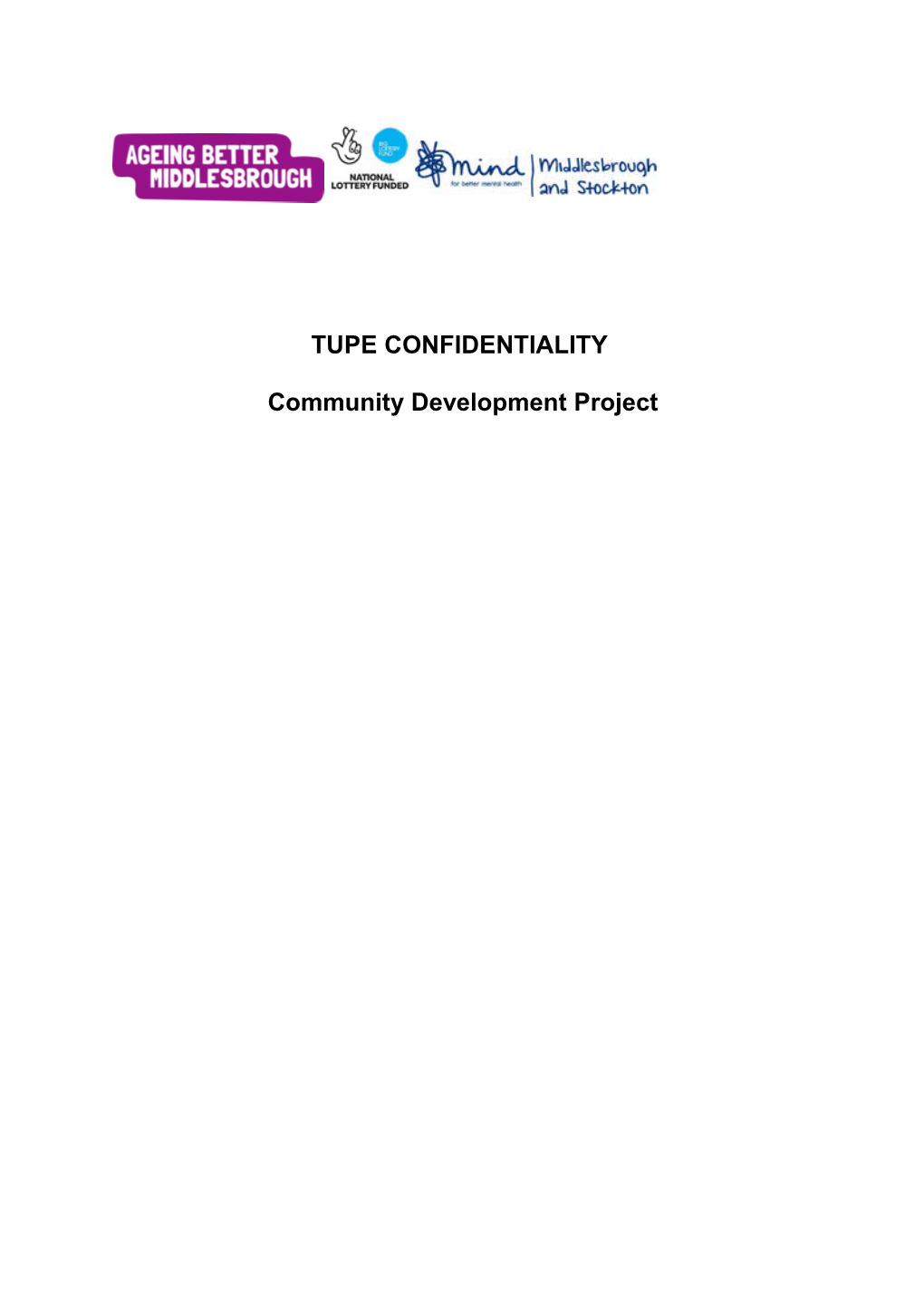 Tupe Confidentiality