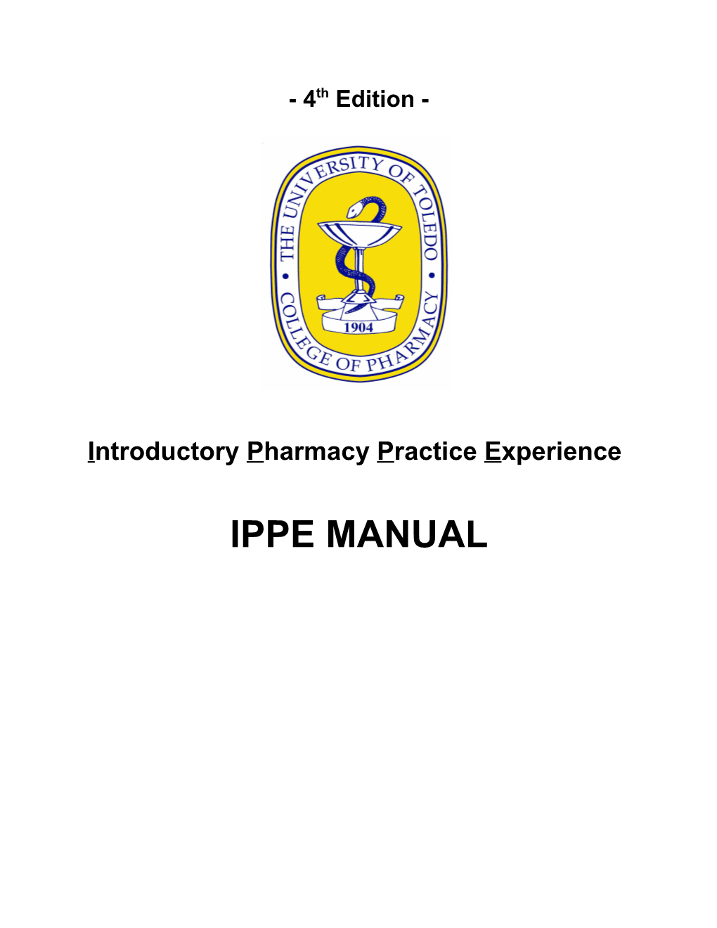 IPPE Manual - 4Th Ed
