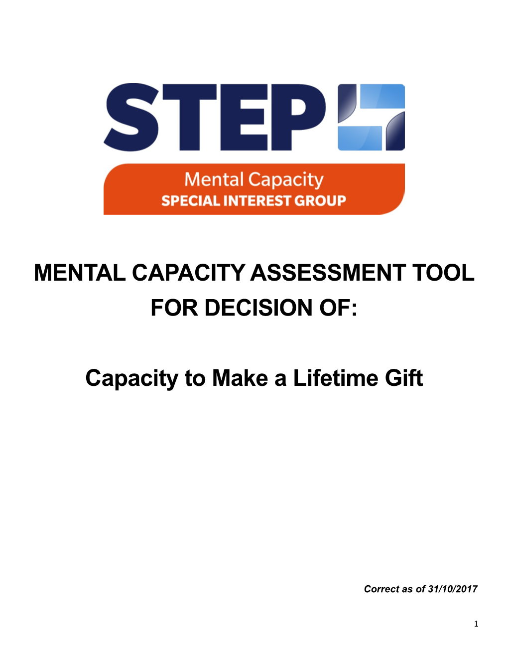 Mental Capacity Assessment Tool