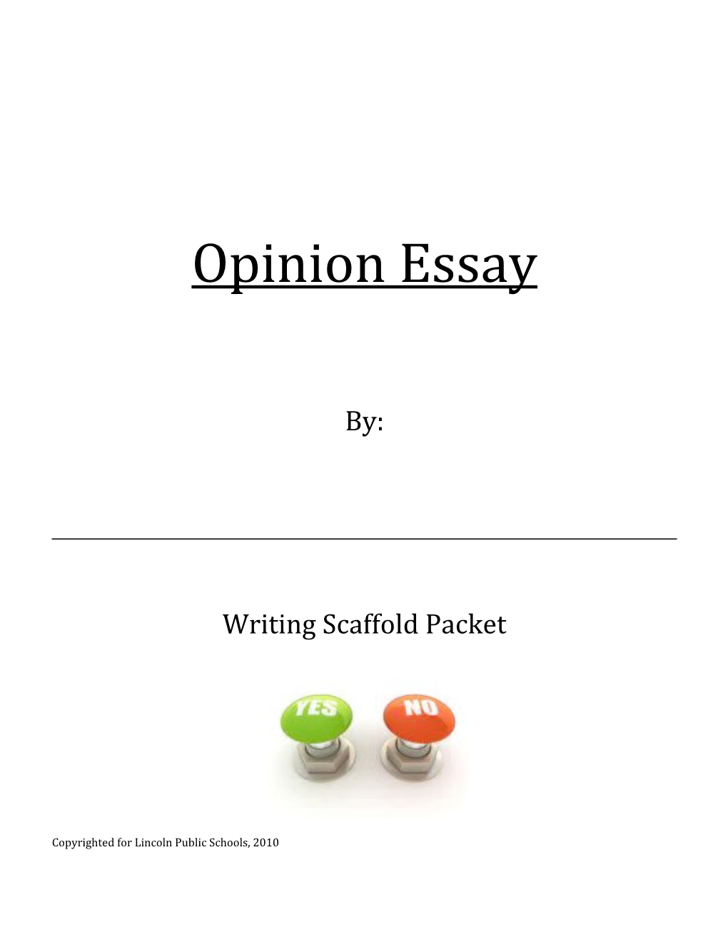 Opinion Essay