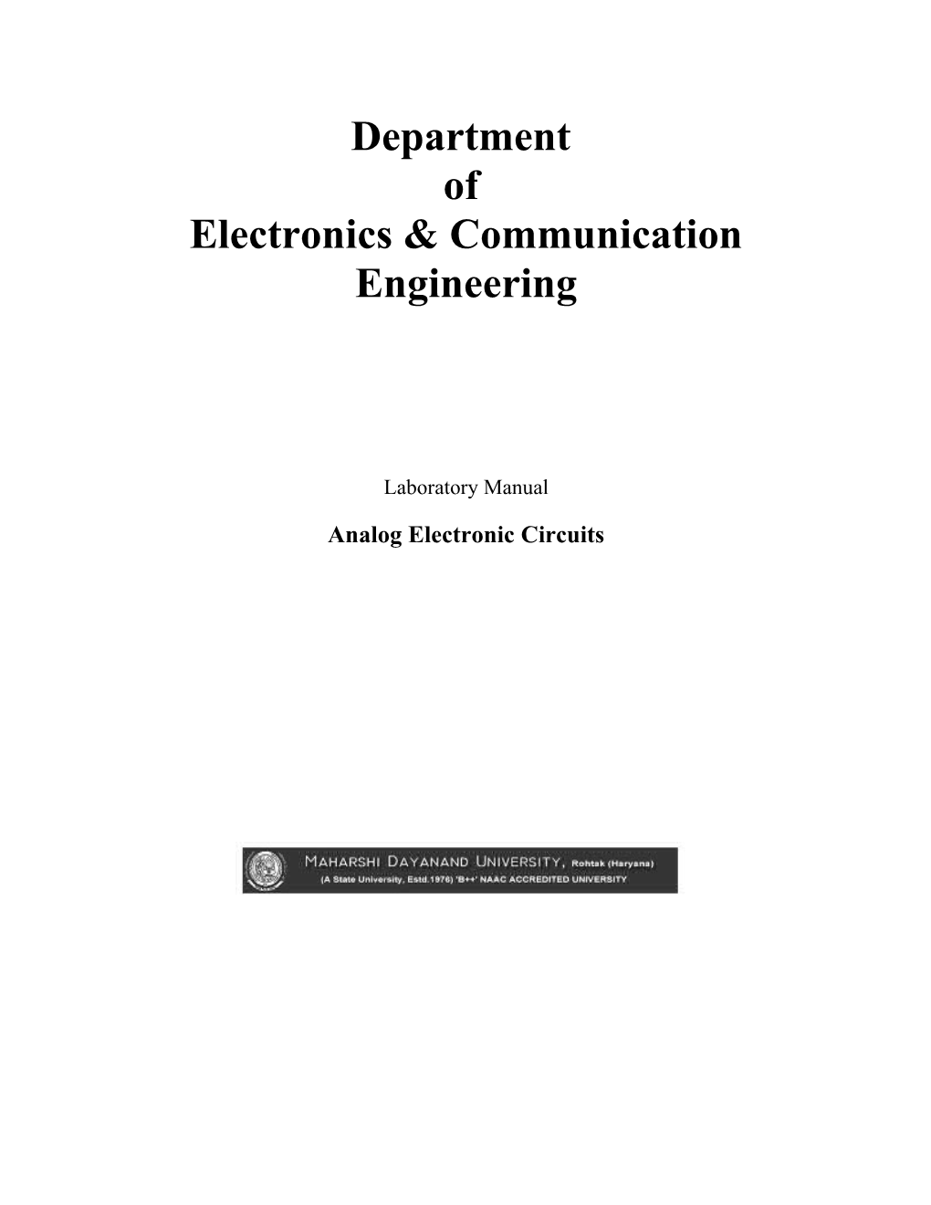 Electronics & Communication Engineering