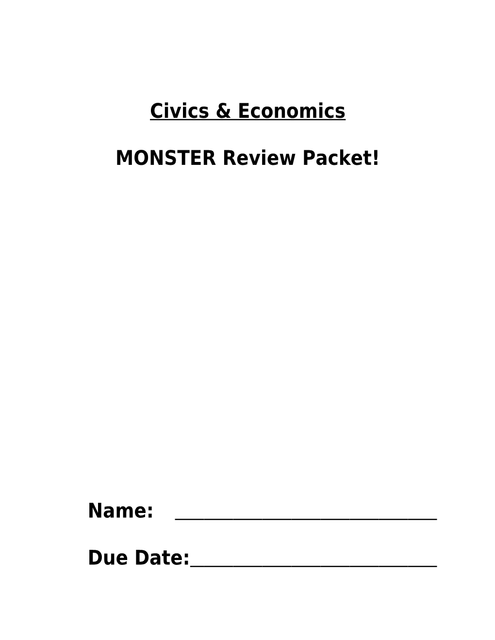 GOAL 1 Colonial America MONSTER REVIEW!