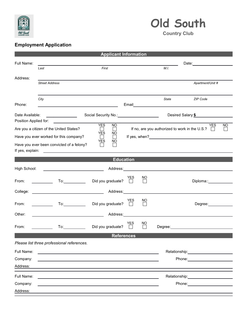 Employment Application s6