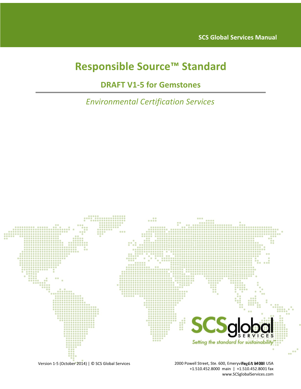 Responsible Source Standard