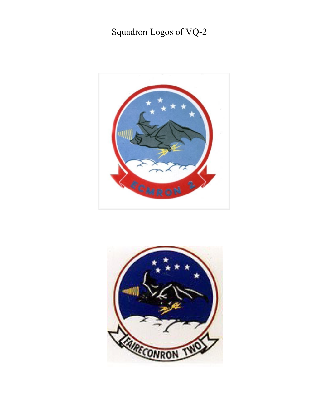 Squadron Logos of VQ-2