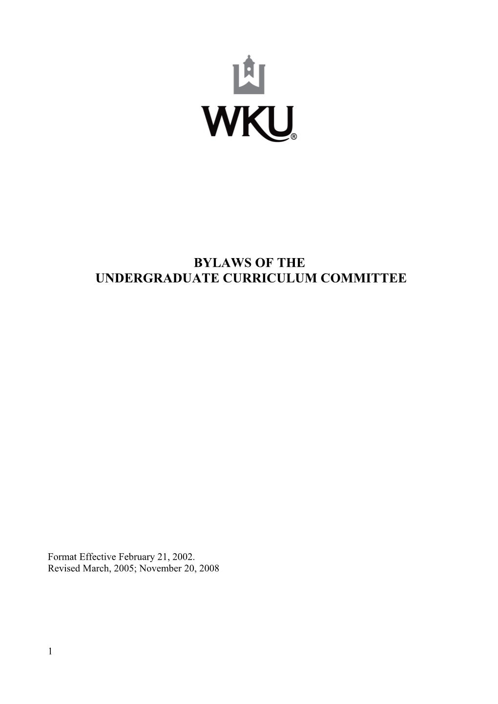 Undergraduate Curriculum Committee