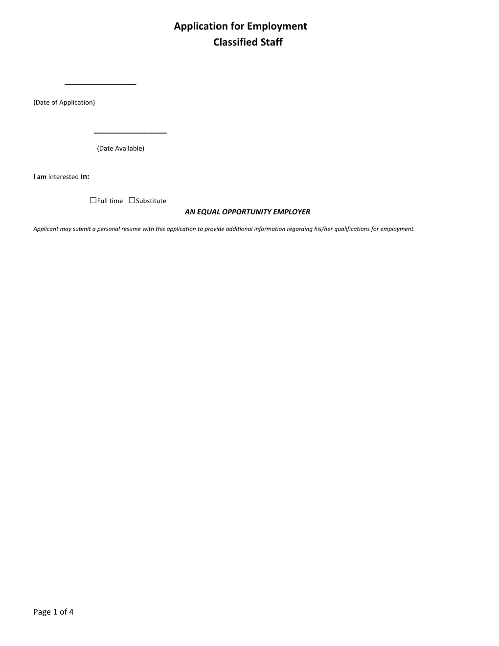 Application for Employment s176