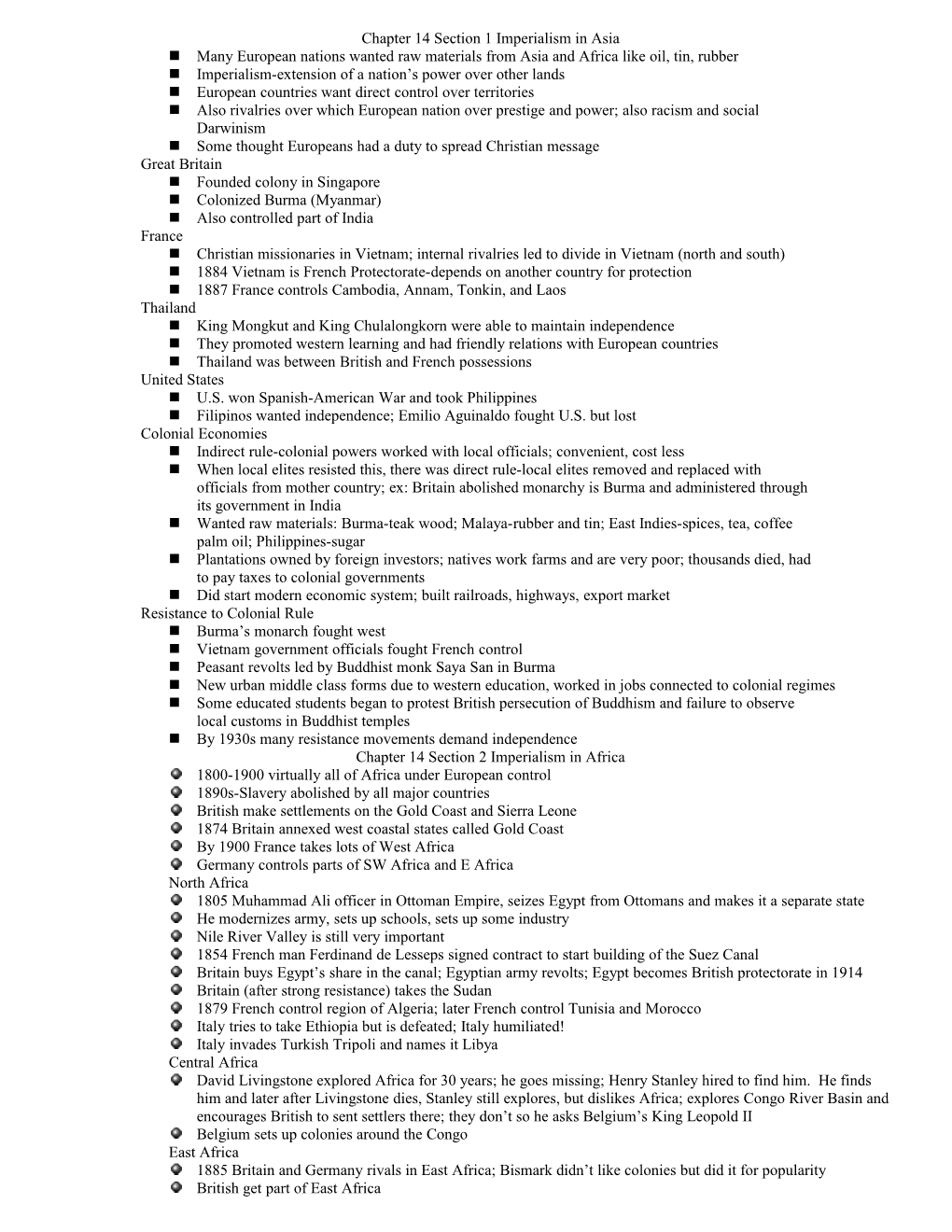 Chapter 14 Section 1 Imperialism In Asia