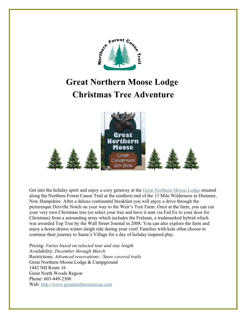 Great Northern Moose Lodge