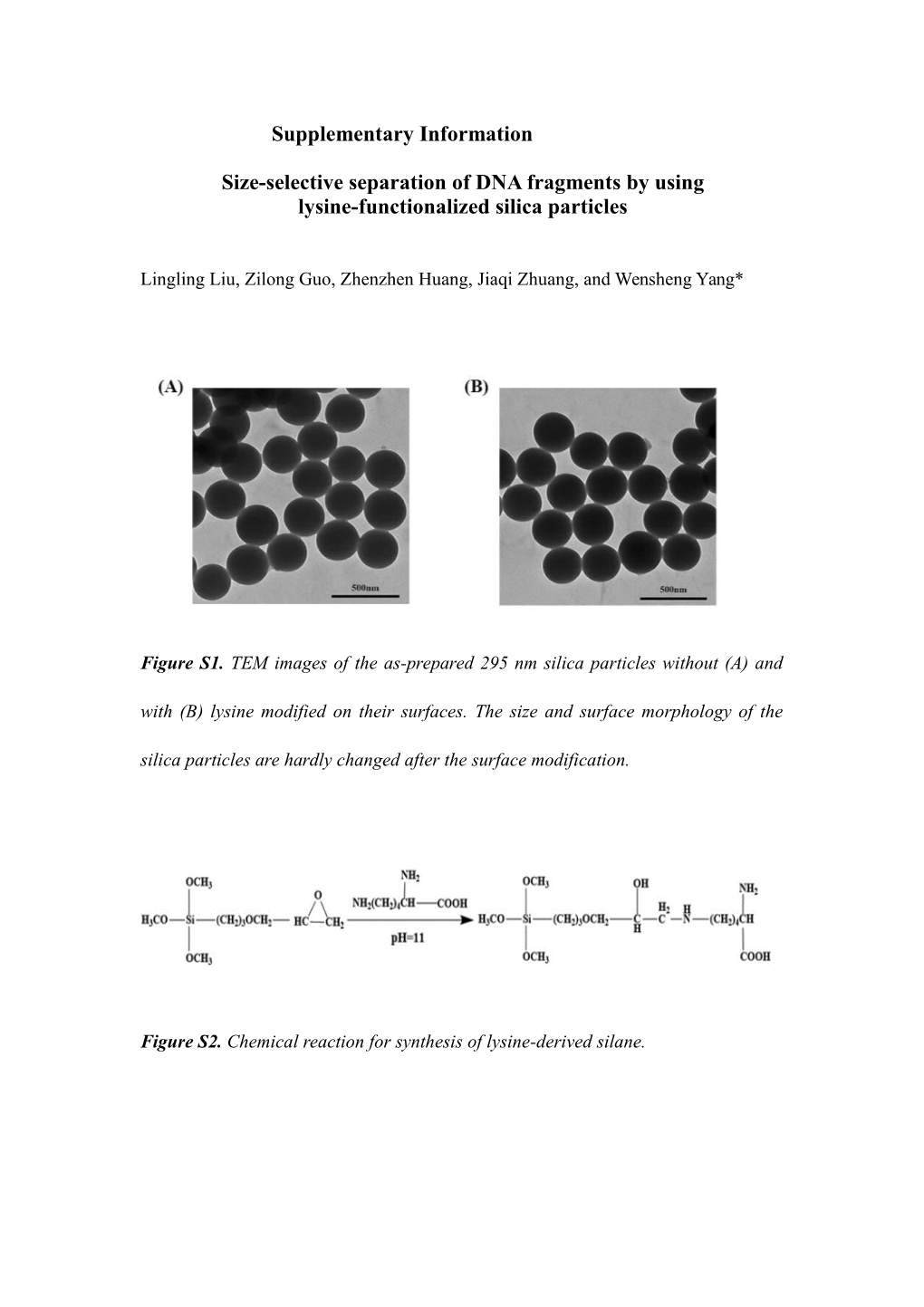 Size-Selective Separation of DNA Fragments by Using