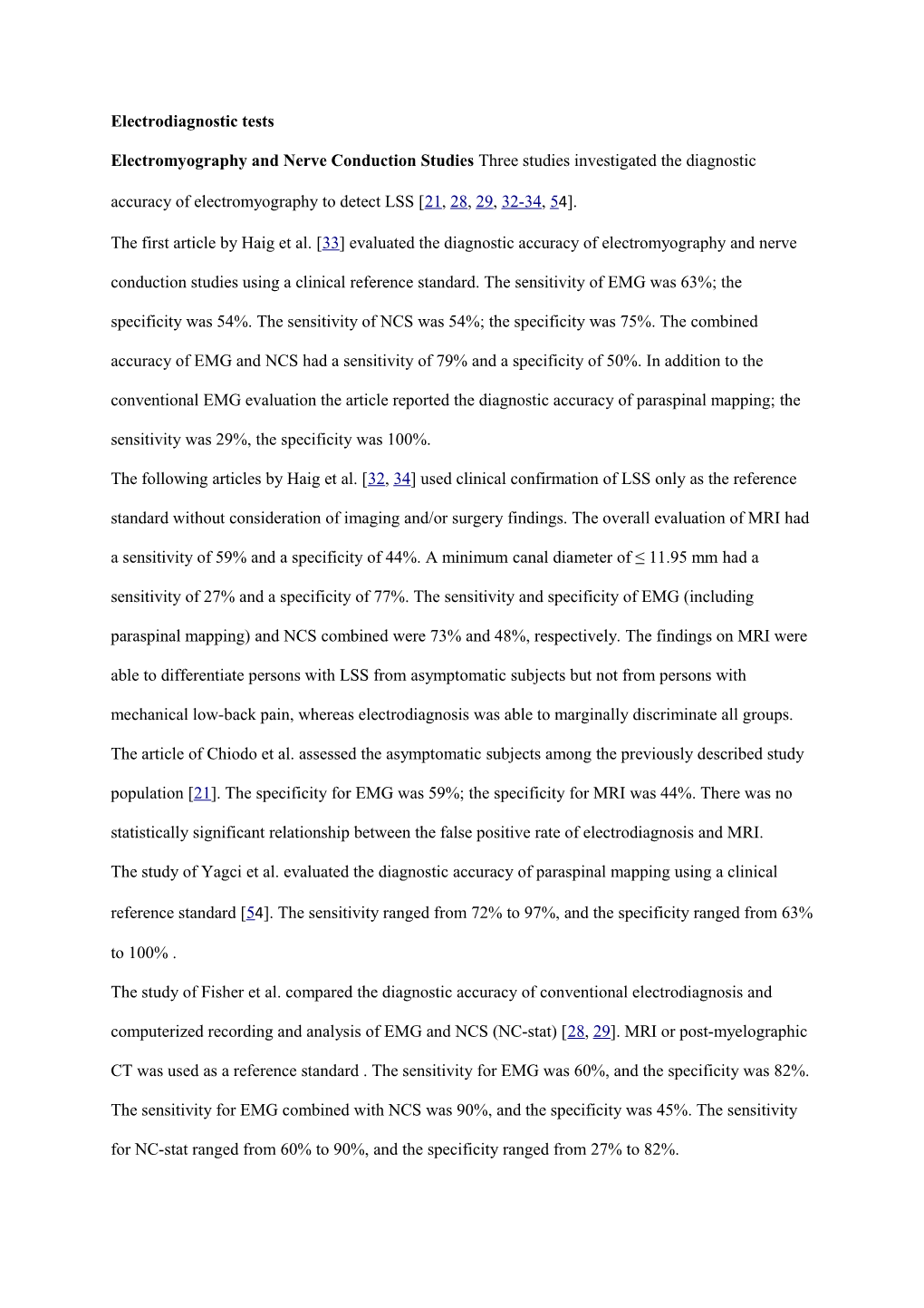 Electrodiagnostic Tests