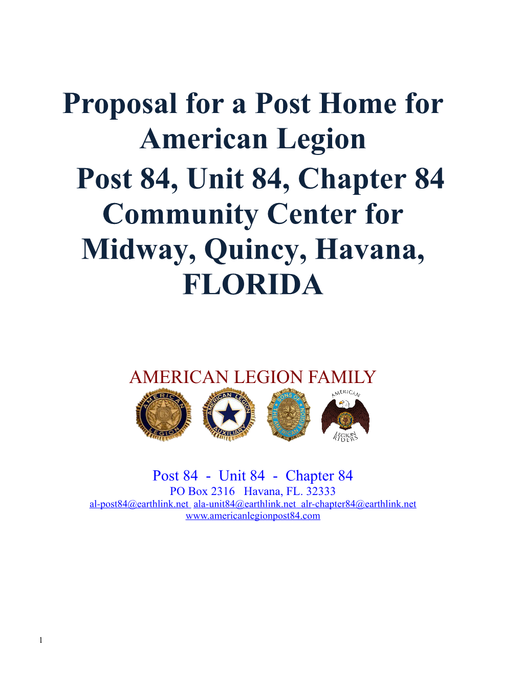 Proposal for a Post Home For