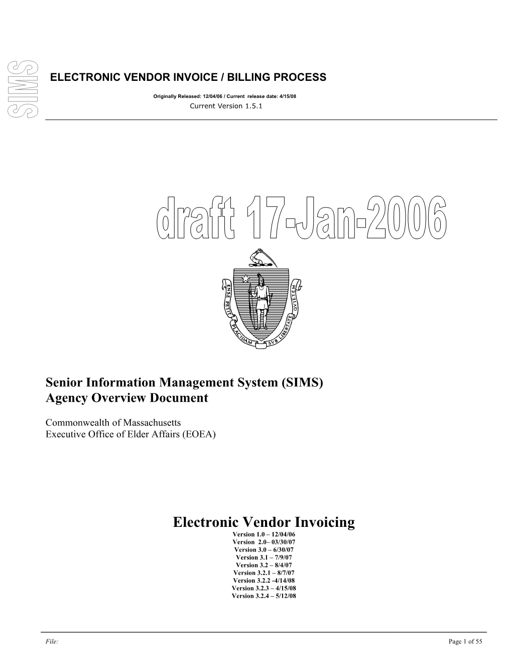 Electronic Vendor Invoice / Billing Process