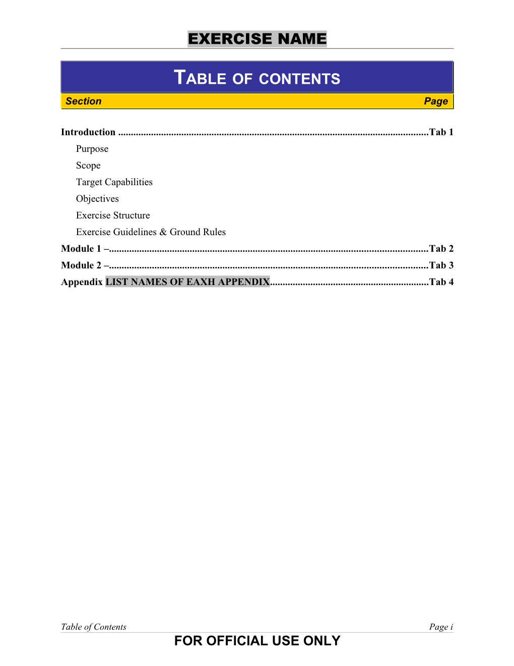 Table of Contents s171