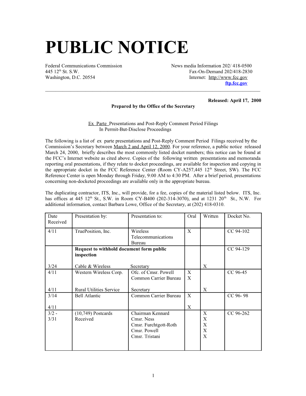 Public Notice s11