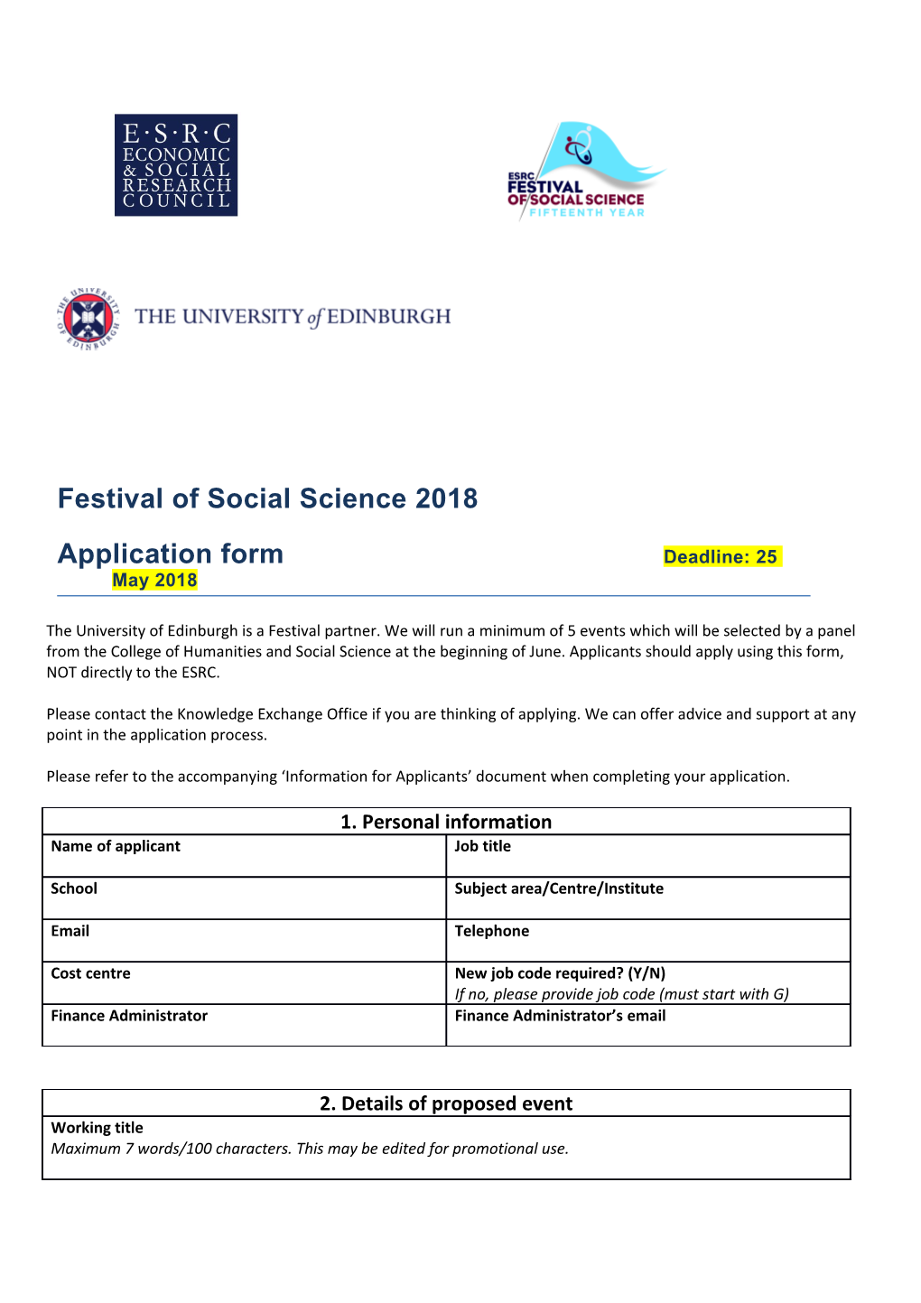 Festival of Social Science 2018