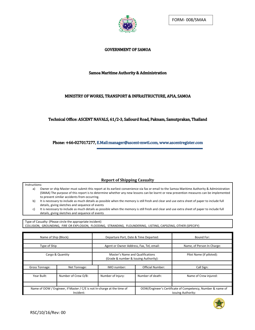 Ministry of Works, Transport & Infrastructure, Apia, Samoa