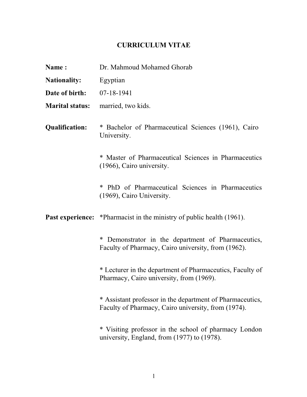 Curriculum Vitae s318