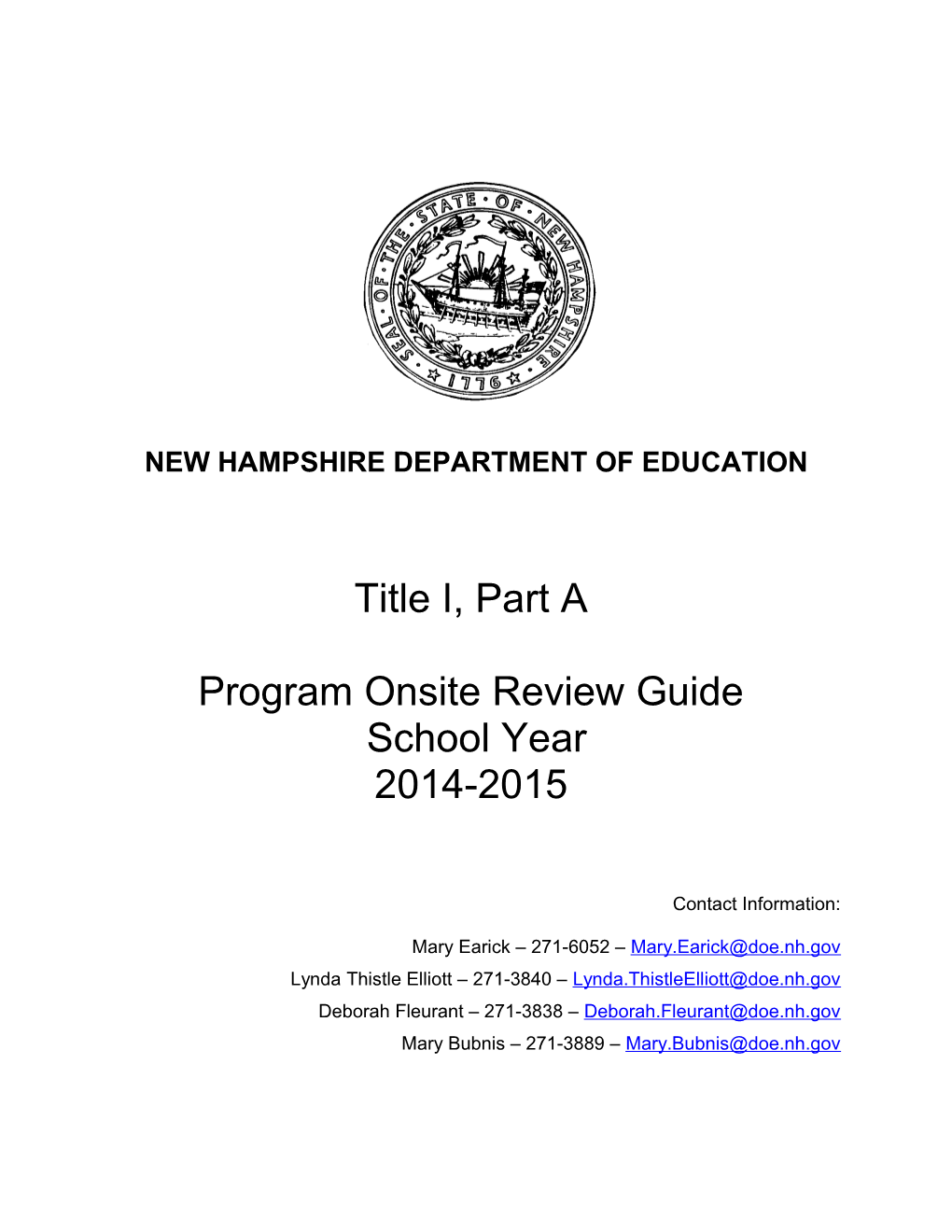 New Hampshire Department of Education