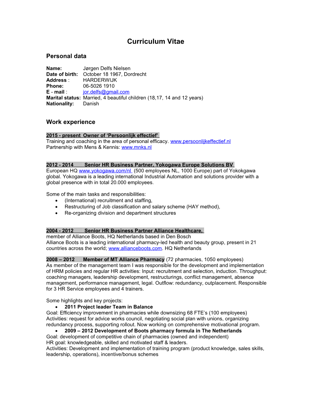 Curriculum Vitae s448