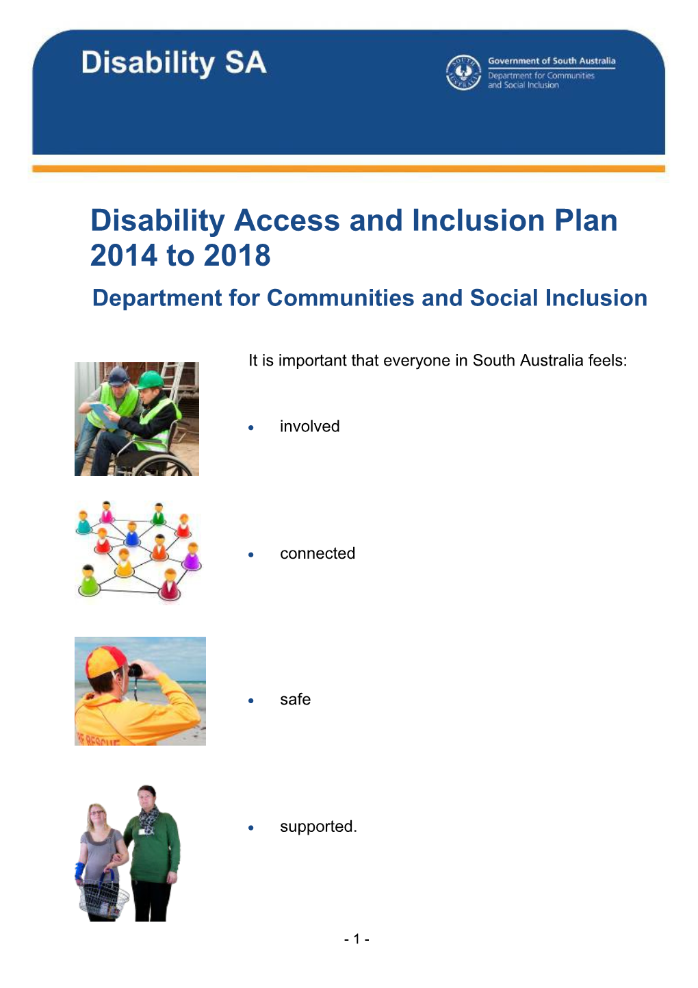 DCSI Disability Access and Inclusion Plan