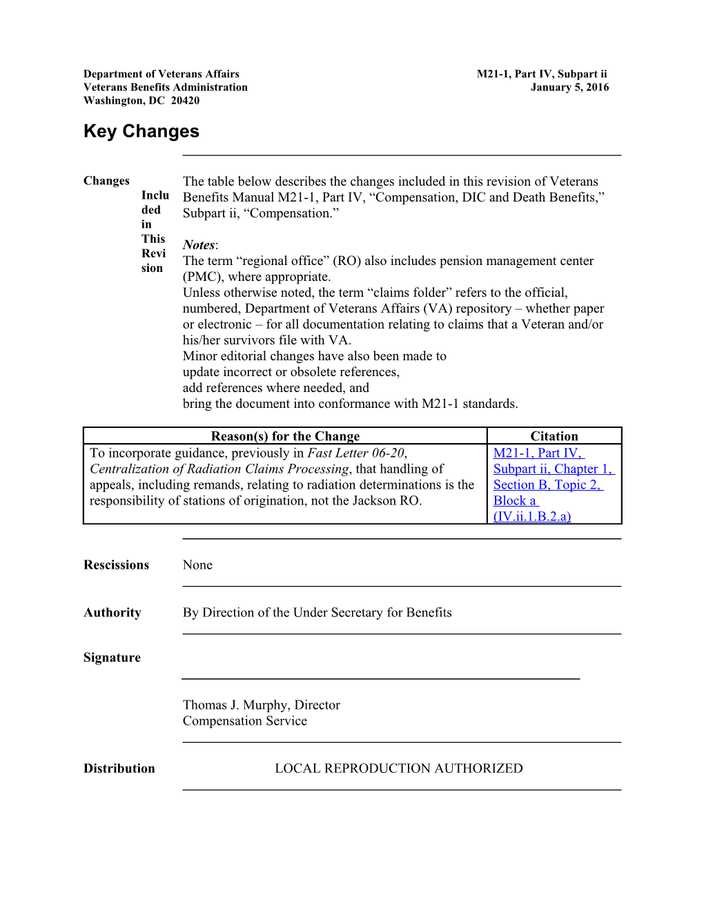 Department of Veterans Affairsm21-1, Part IV, Subpart Ii