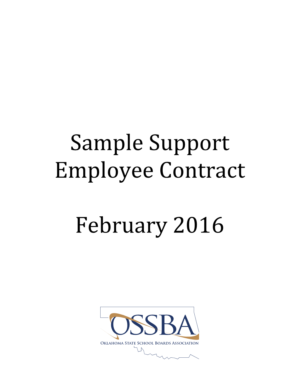 Sample Support Employee Contract