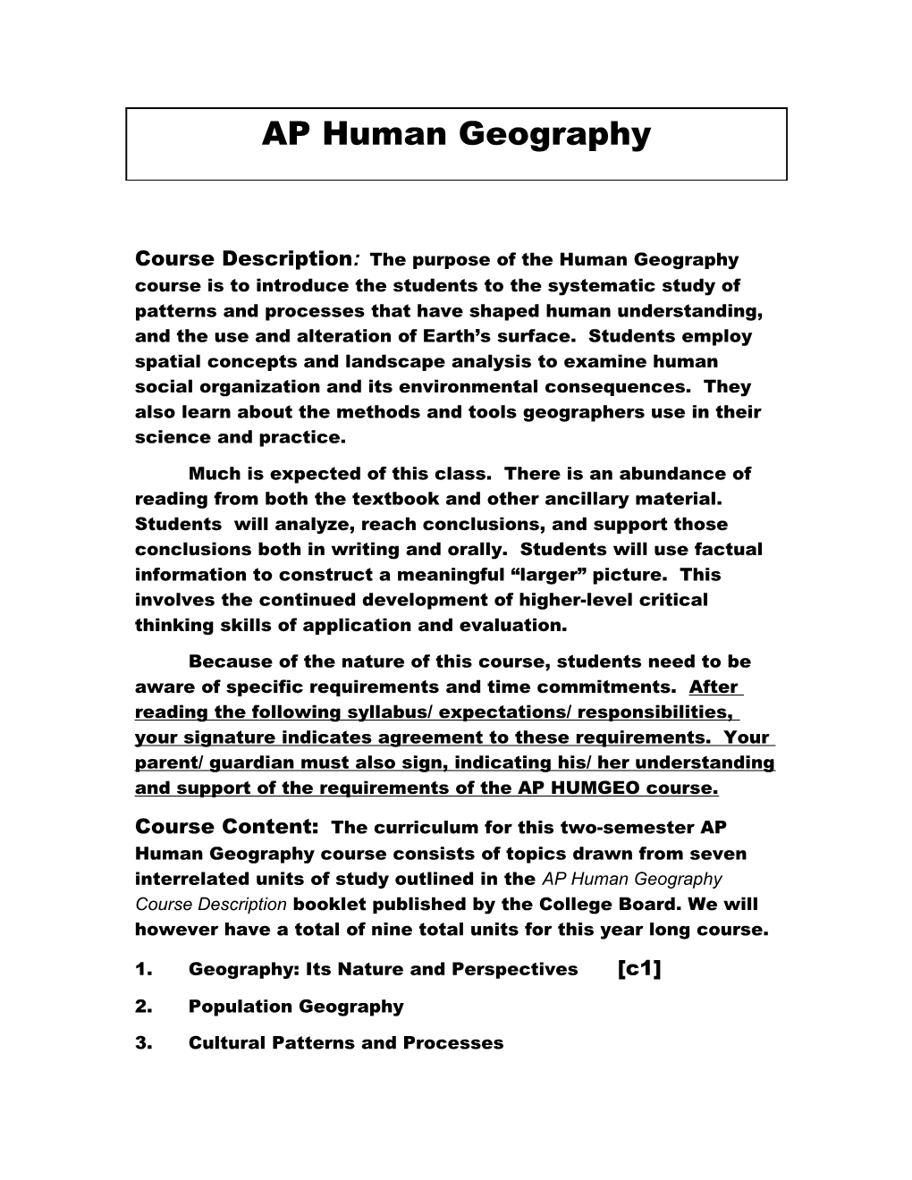 AP Human Geography s7