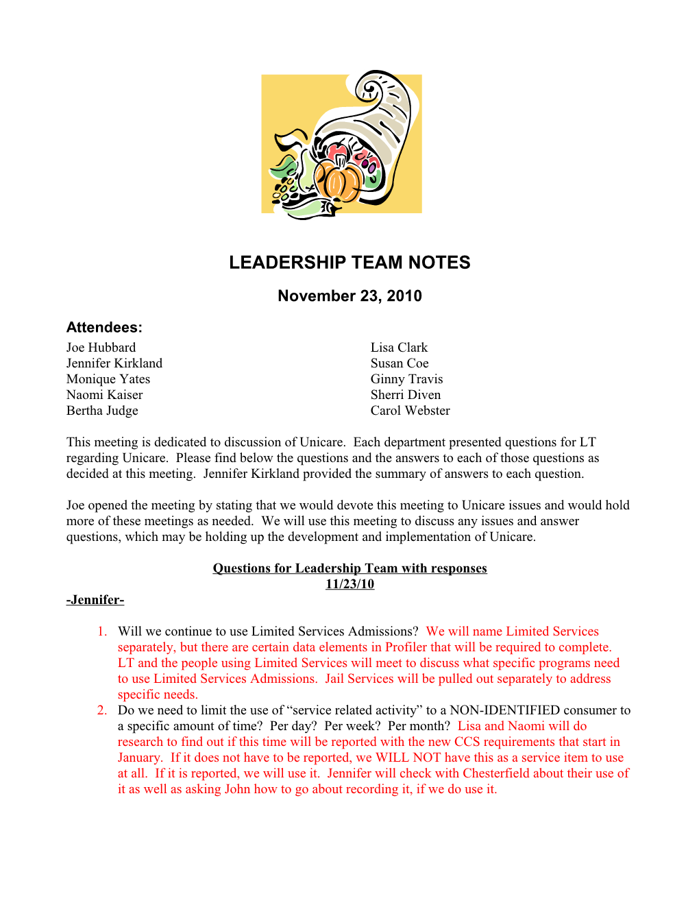 Leadership Team Notes s1