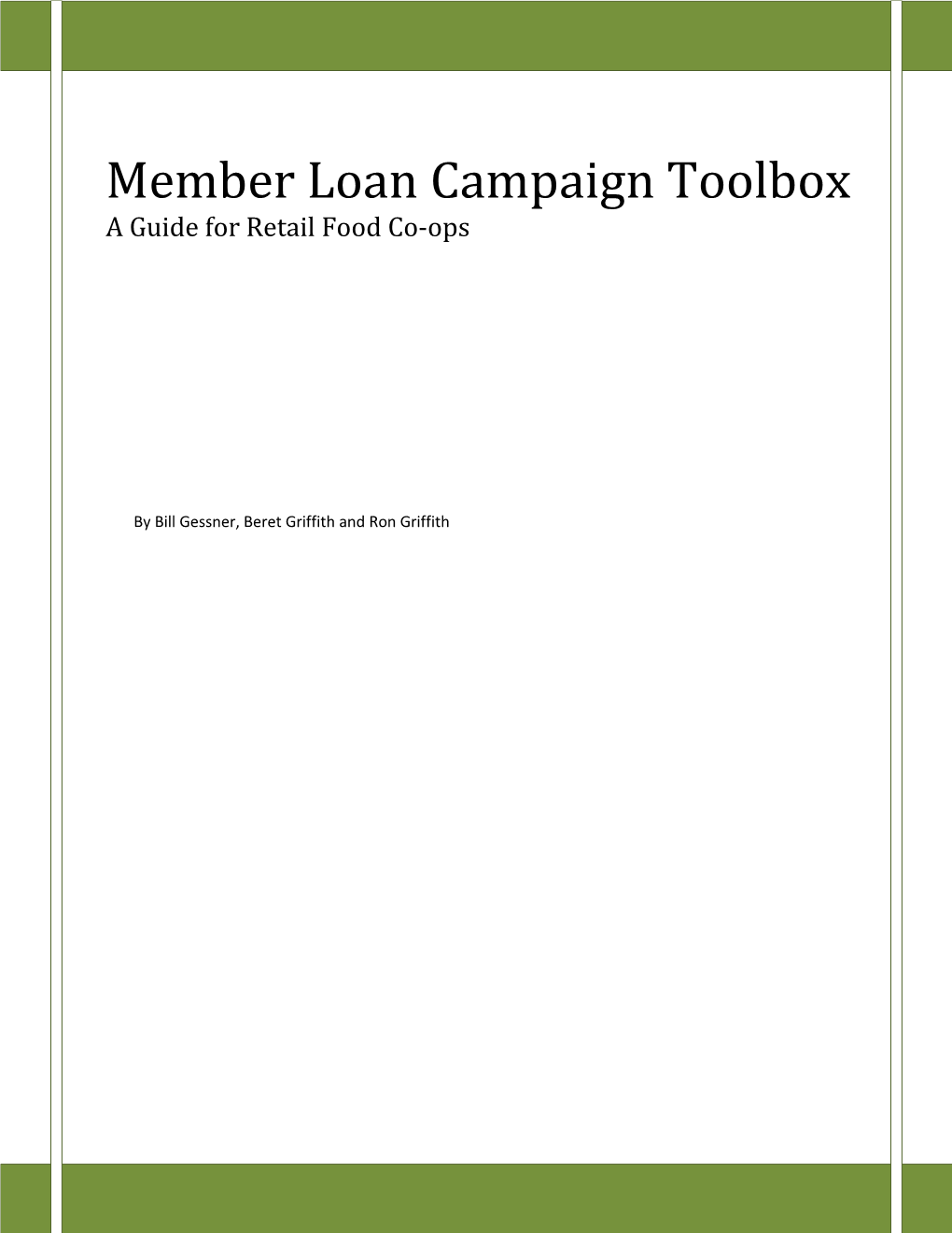 Member Loan Campaign Toolbox