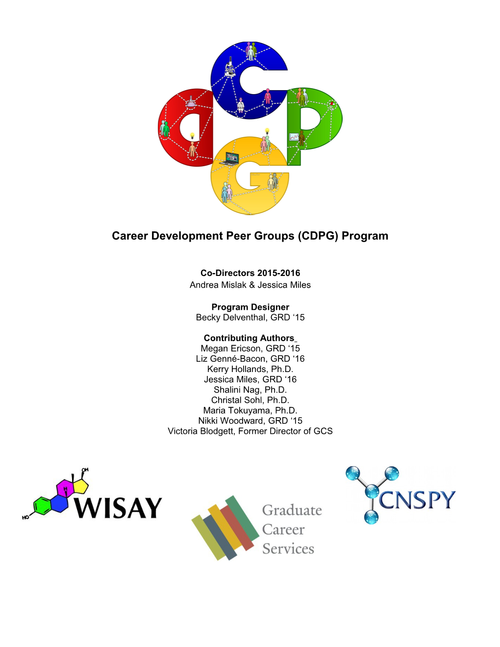 Career Development Peer Group (CDPG) Program Booklet