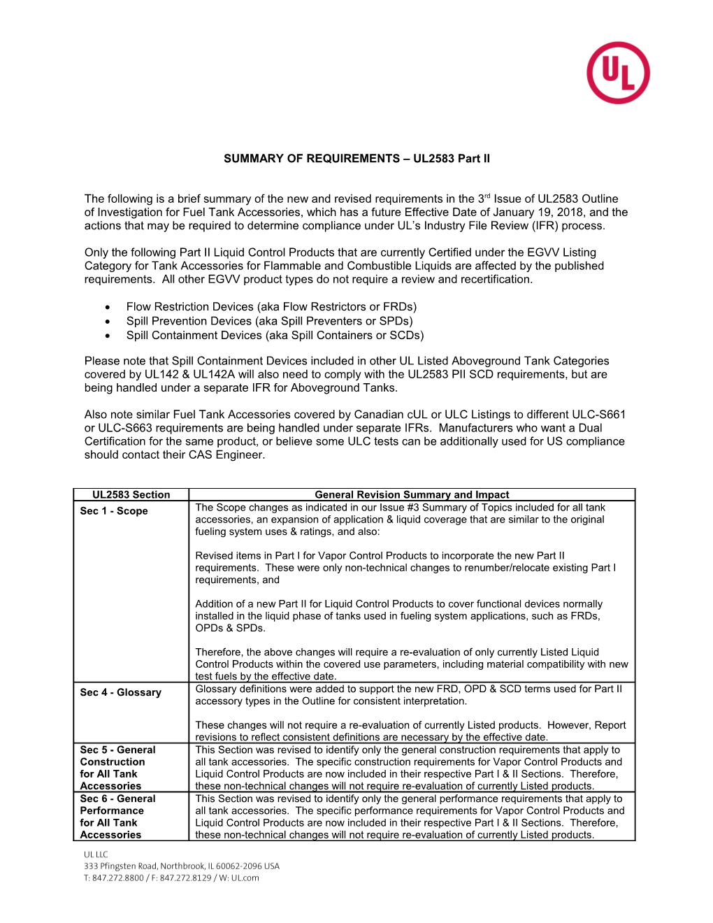 Sec 5 - General Construction for All Tank Accessories