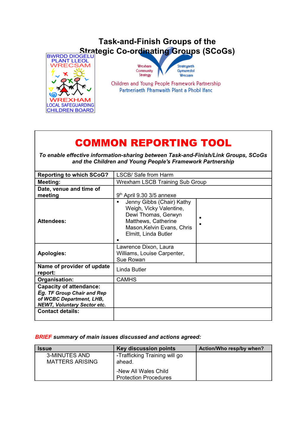 Common Reporting Tool