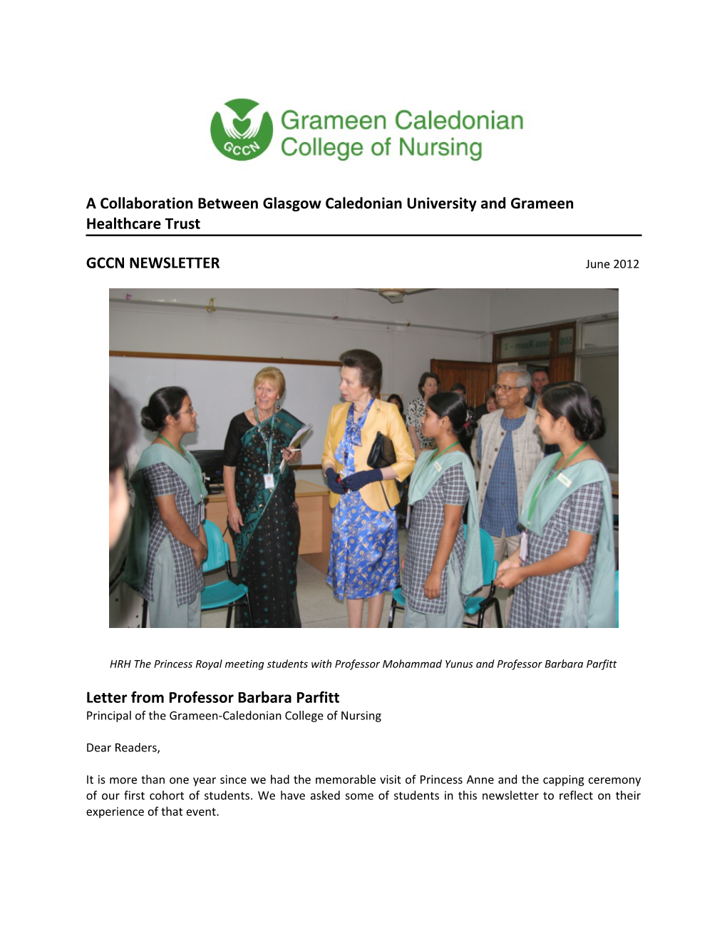 A Collaboration Between Glasgow Caledonian University and Grameen Healthcare Trust