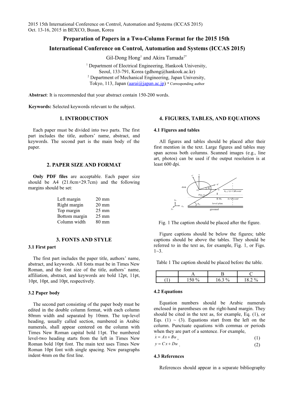 2. Paper Size and Format